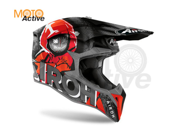 Кроссовый шлем Airoh Wraap Alien Red Matt